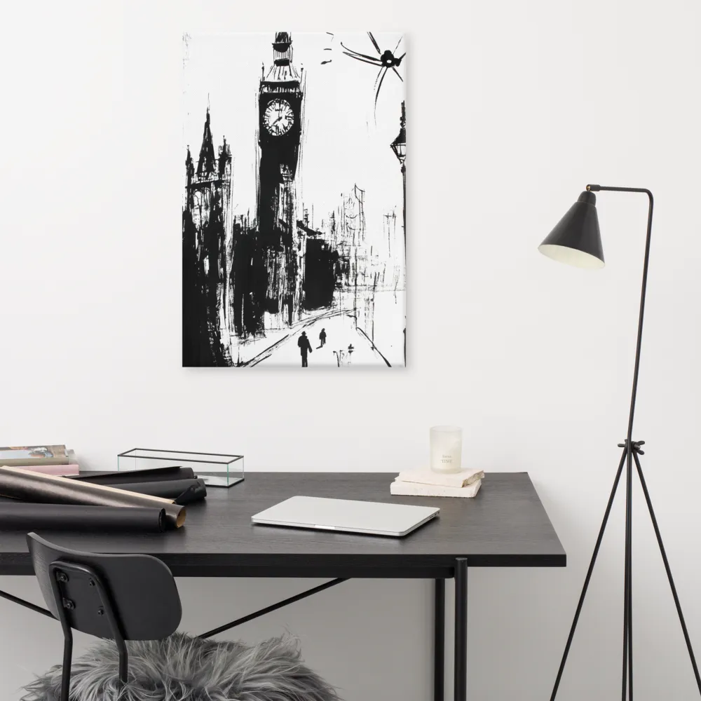 Clock Tower in Motion | Canvas | 24″×36″