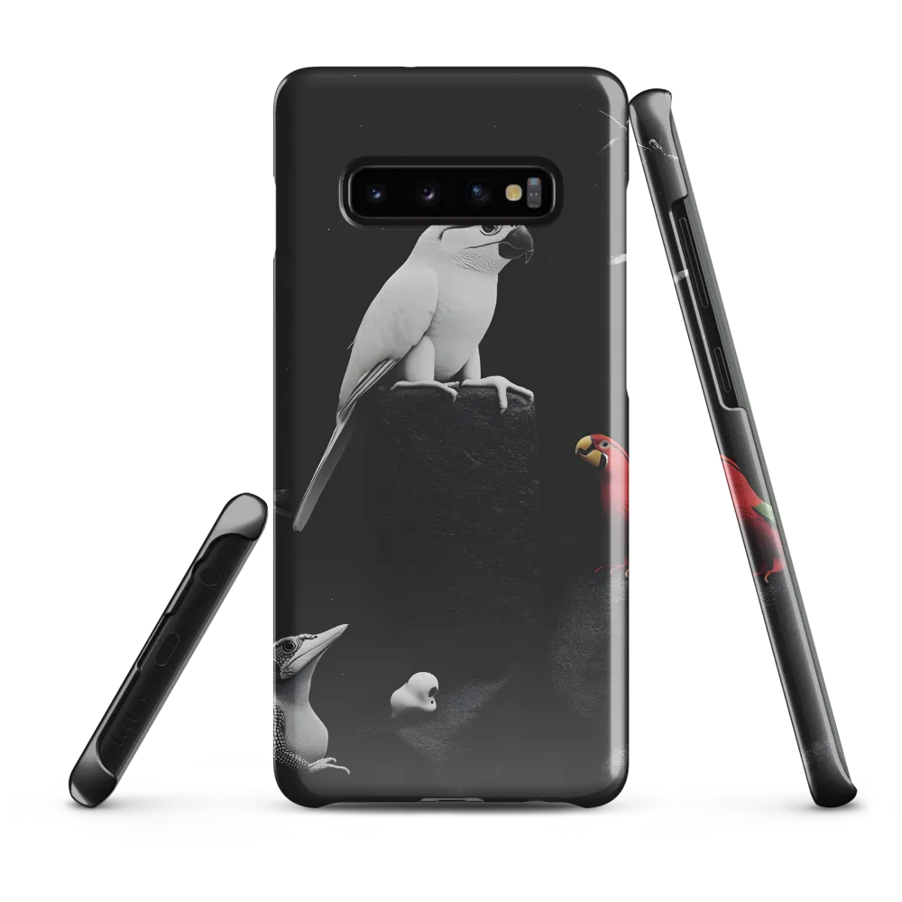 Harmony in Monochrome: A Surreal Assembly of Nature | Phone Case |  S10 Plus | Snap Case | Glossy