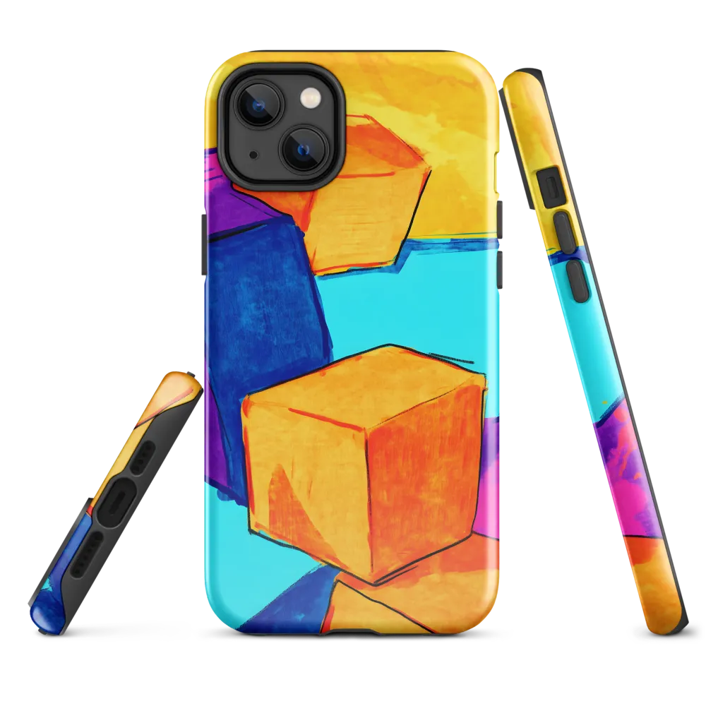 Playful Cubes in Vibrant Harmony