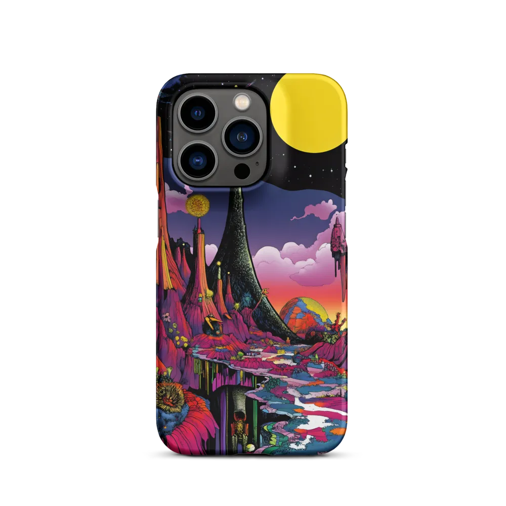 Celestial Dreams: A Journey Through an Alien Landscape | Phone Case |  14 Pro | Snap Case | Matte