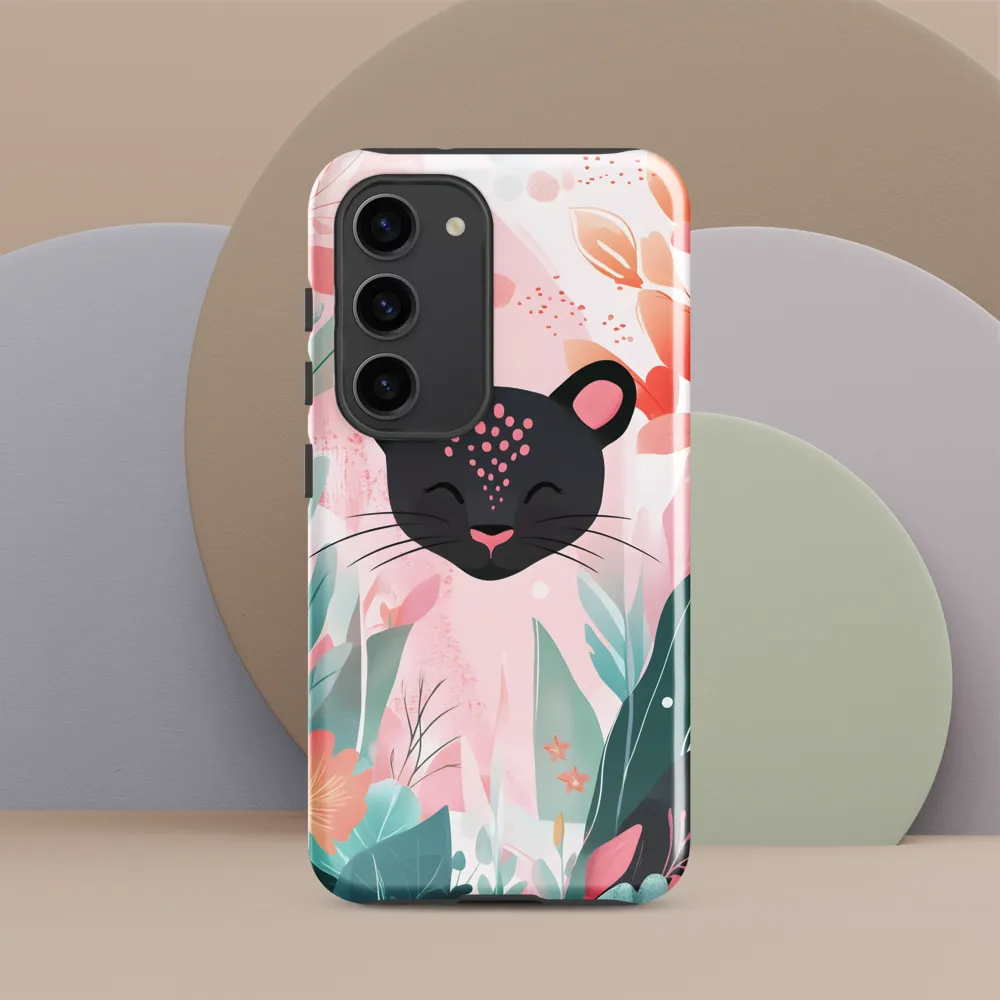 Whimsical Panther in Bloom
