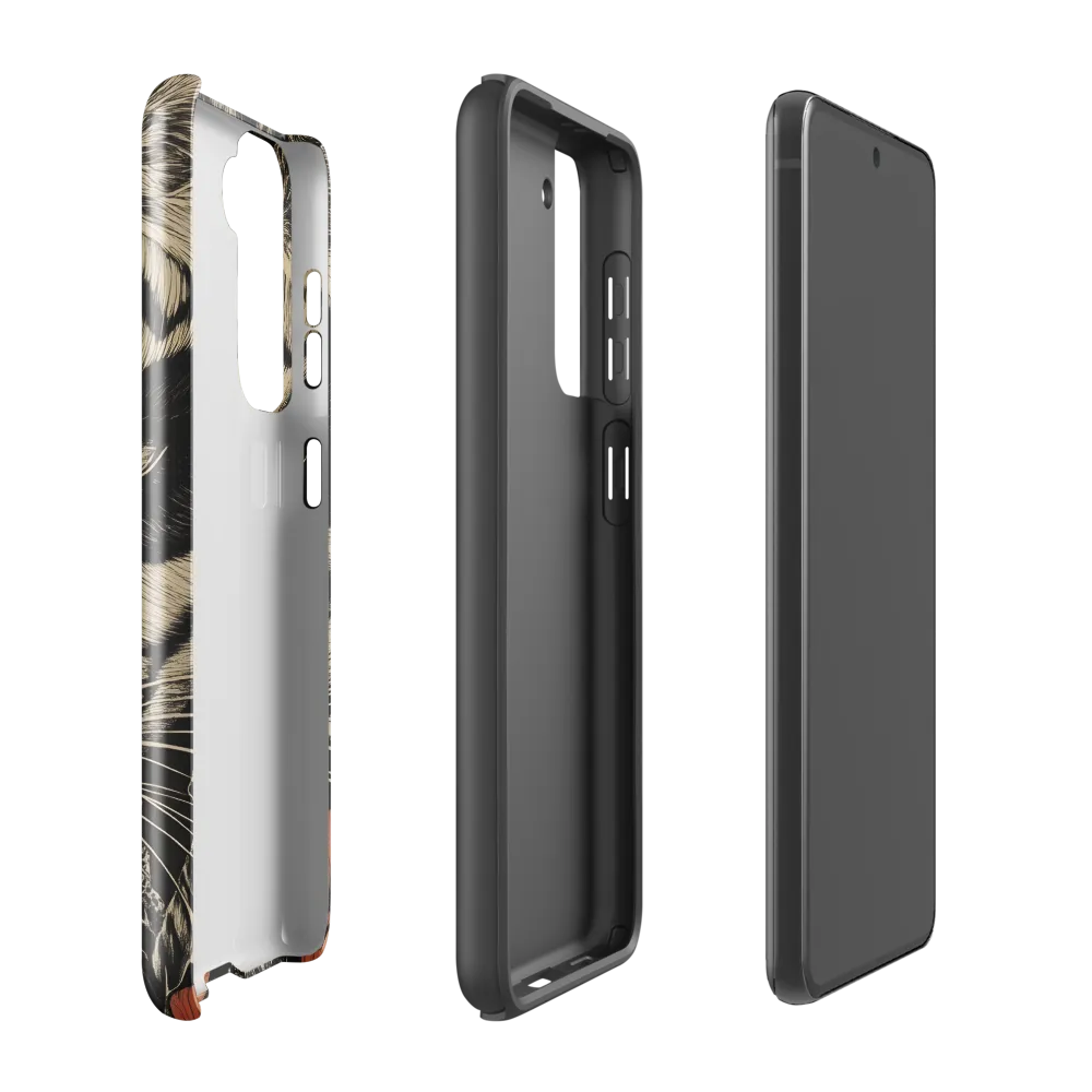 Feline Majesty: The Human-Leopard Connection | Phone Case |  S21 FE | Tough Case | Glossy