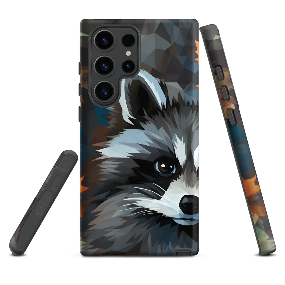 Whispers of Autumn: The Raccoon's Gaze