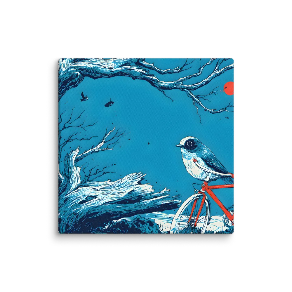 Songbird on a Bicycle 
 Canvas | 10″x 10″
