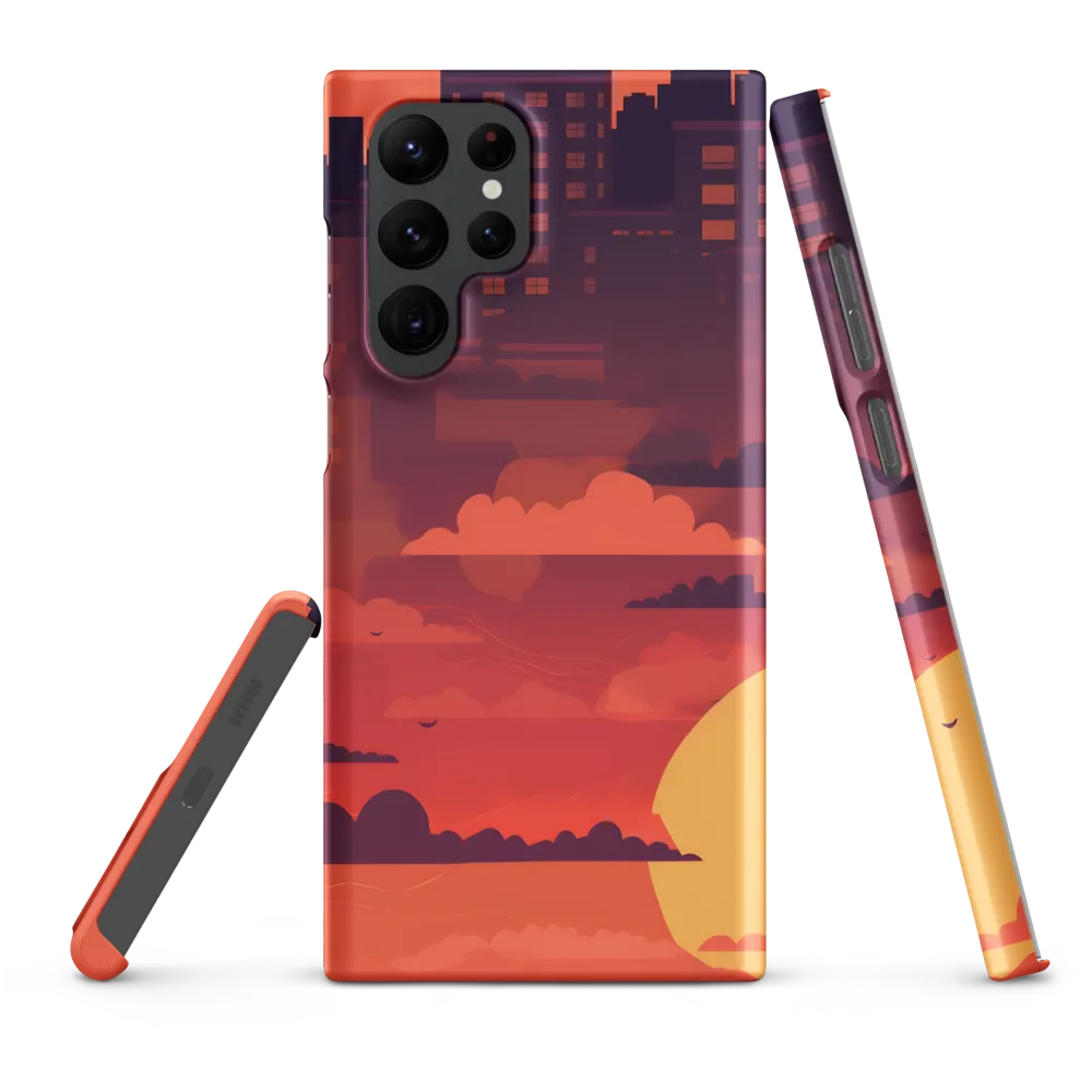 Urban Dusk: A Symphony of Cityscapes | Phone Case |  S22 Ultra | Snap Case | Matte