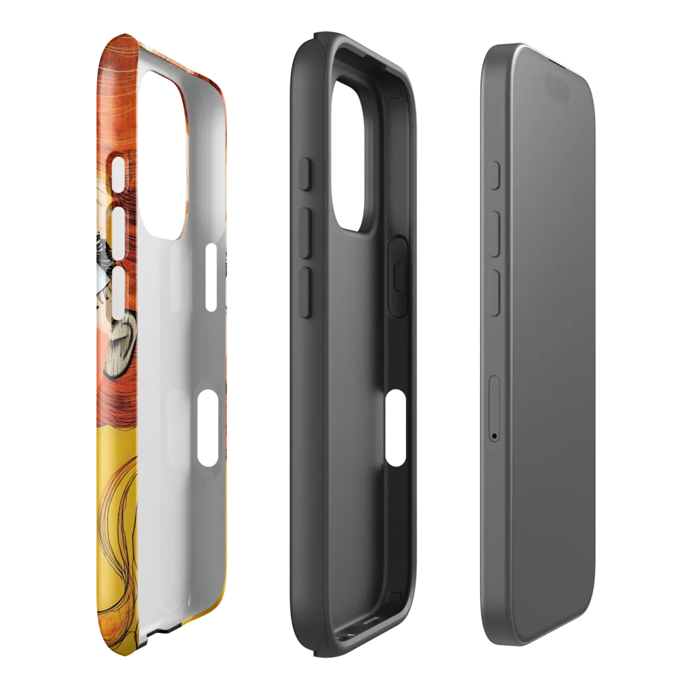 Whimsical Portrait of a Girl | Phone Case |  16 Pro | Tough Case | Glossy