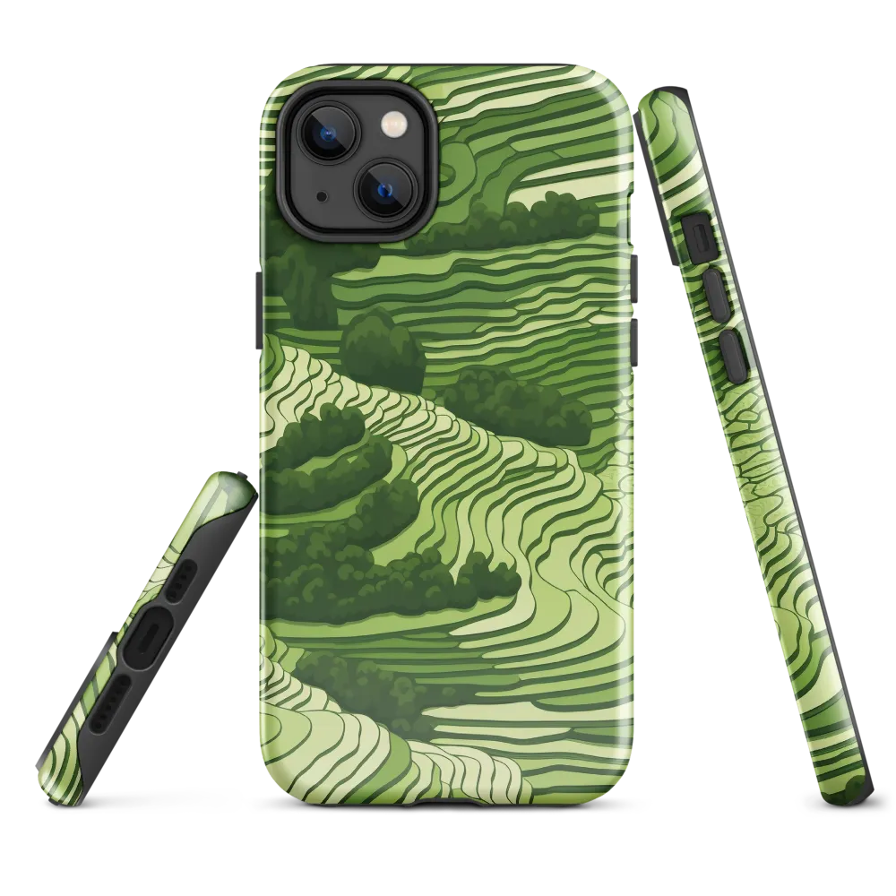 Waves of Green: An Abstract Landscape