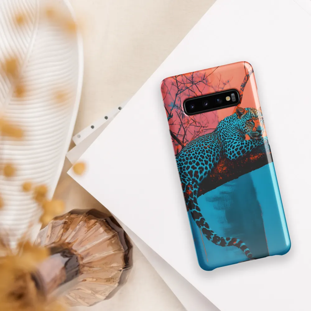 Ethereal Serenity: The Leopard's Perch | Phone Case |  S10 Plus | Snap Case | Glossy