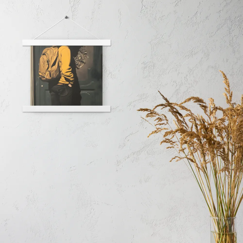 Silent Reflection | Poster With White Wood Hanger | 10″×10″