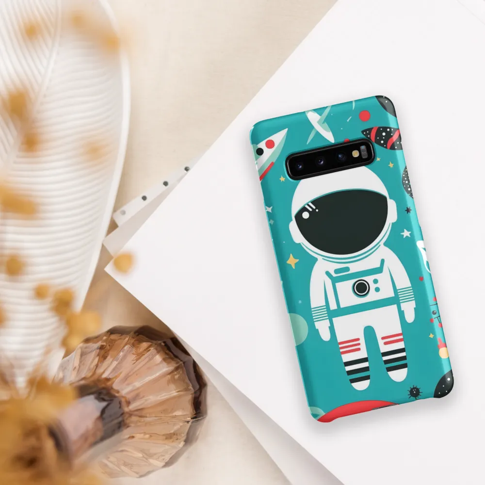 Whimsical Astronaut in Cosmic Wonderland