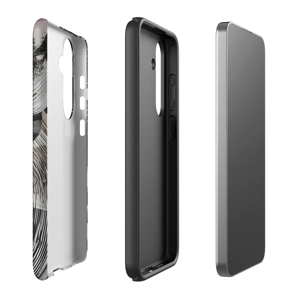 Fluid Harmony in Monochrome | Phone Case |  S24 Plus | Tough Case | Matte