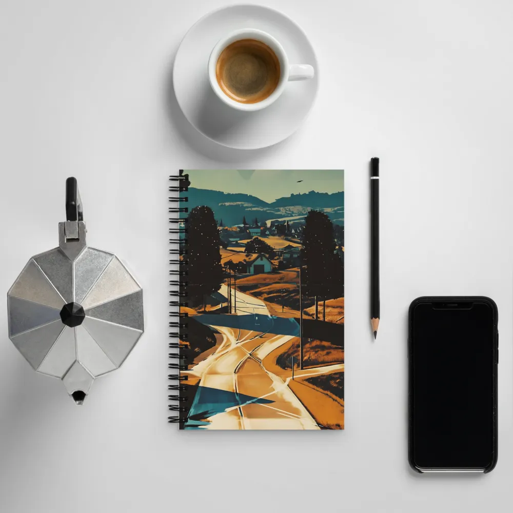 The Journey Through Dreamy Landscapes | Spiral Notebook