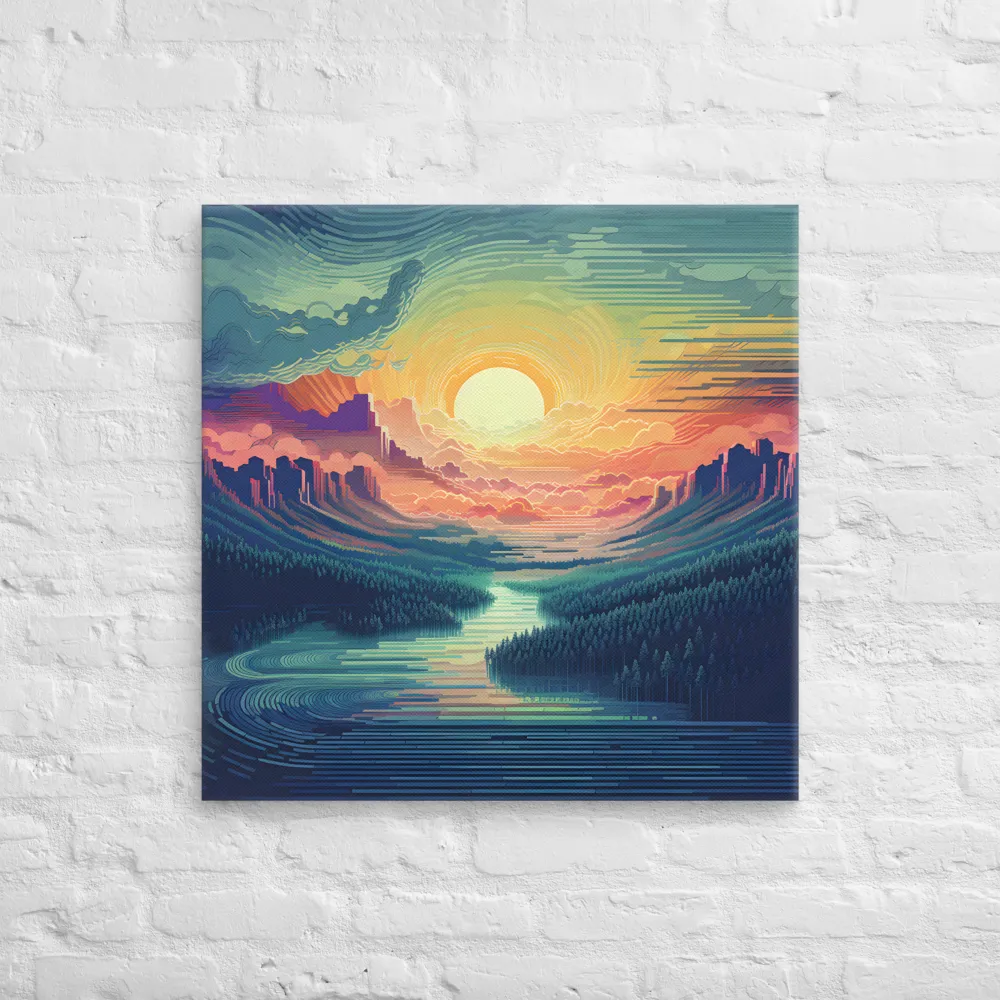 Elysium at Dusk | Canvas | 28″×28″