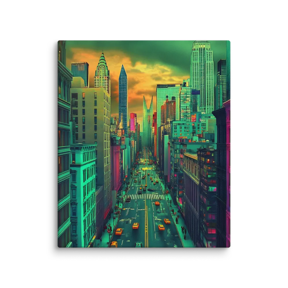 Urban Surrealism: Neon Dreams | Canvas | 20″×24″