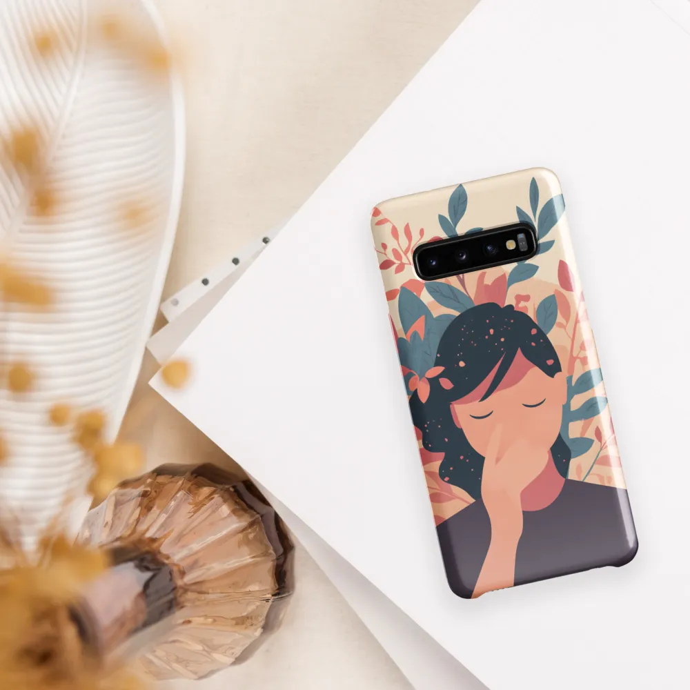 Whispers of Nature: A Serene Contemplation | Phone Case |  S10 | Snap Case | Glossy