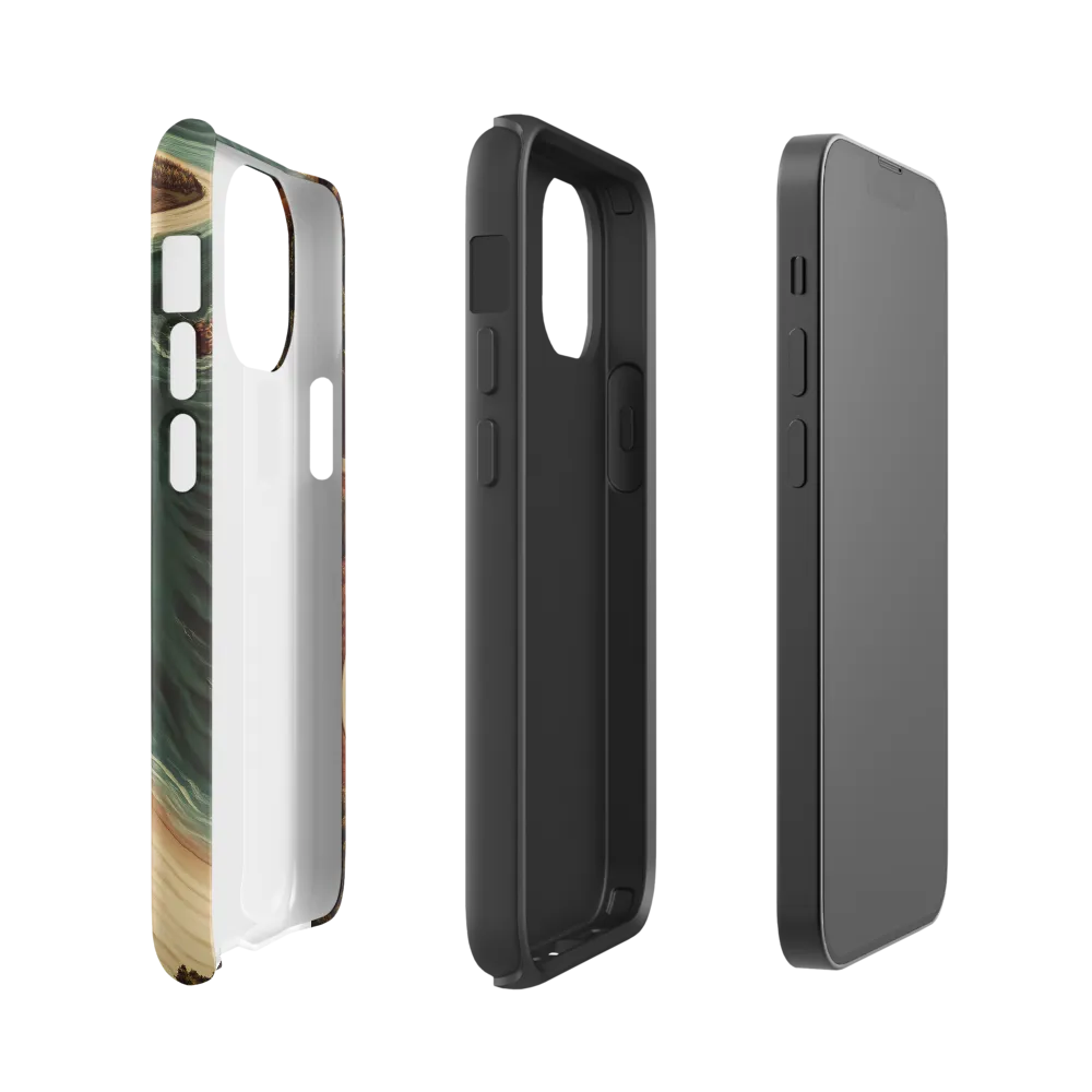 Winding Serenity: A Coastal Journey | Phone Case |  13 mini | Tough Case | Matte