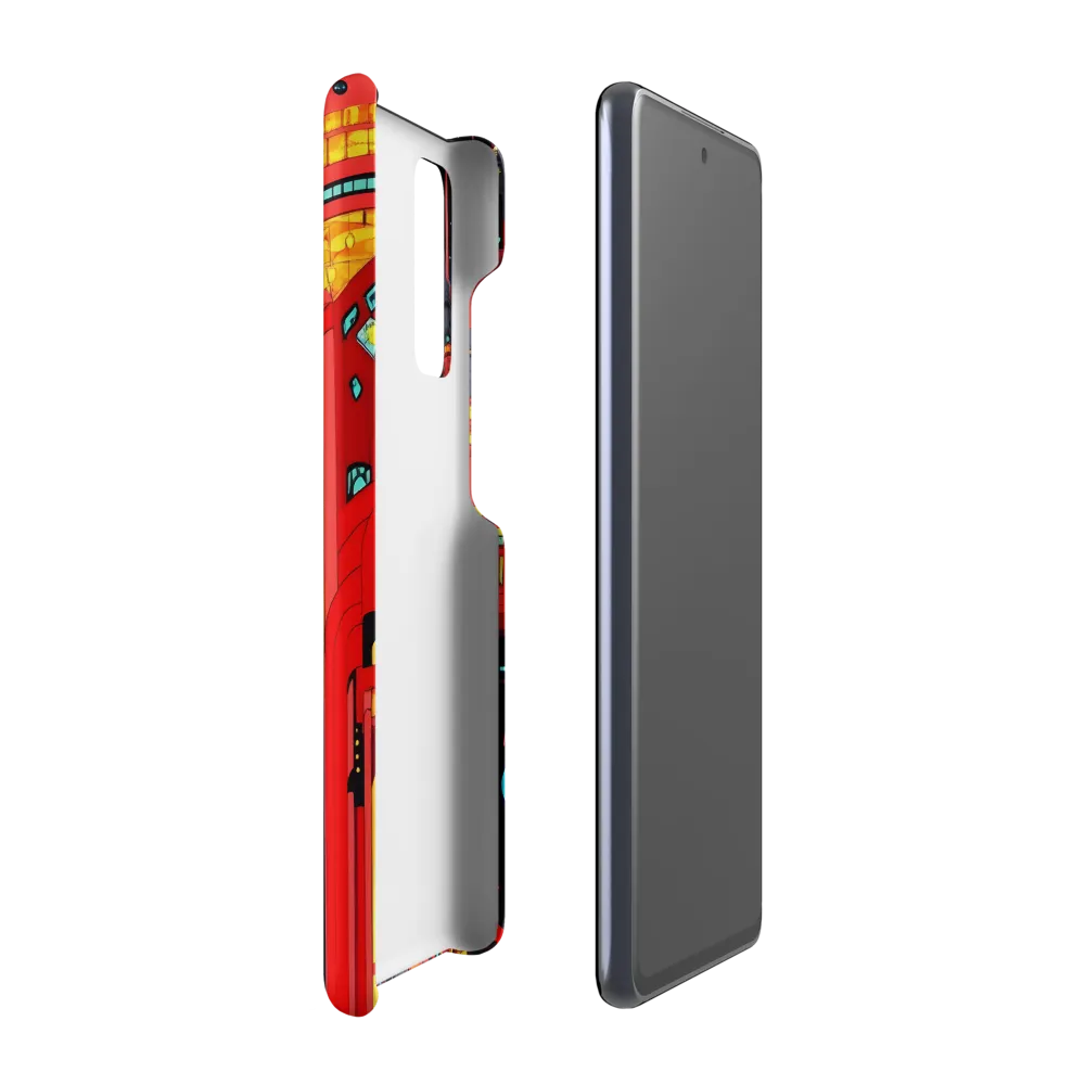 Neon Dreams: A Cyberpunk Cityscape | Phone Case |  S20 FE | Snap Case | Matte