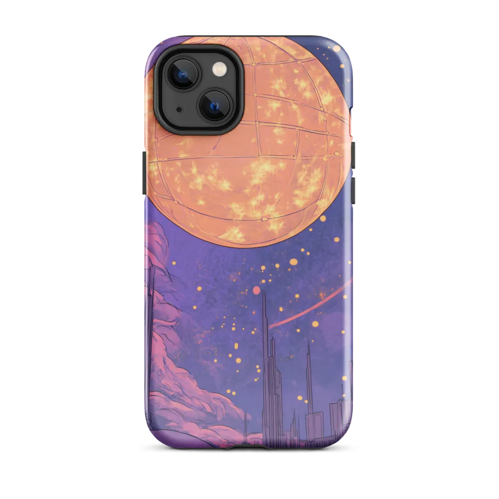 Celestial Cityscape: A Dance of Colors