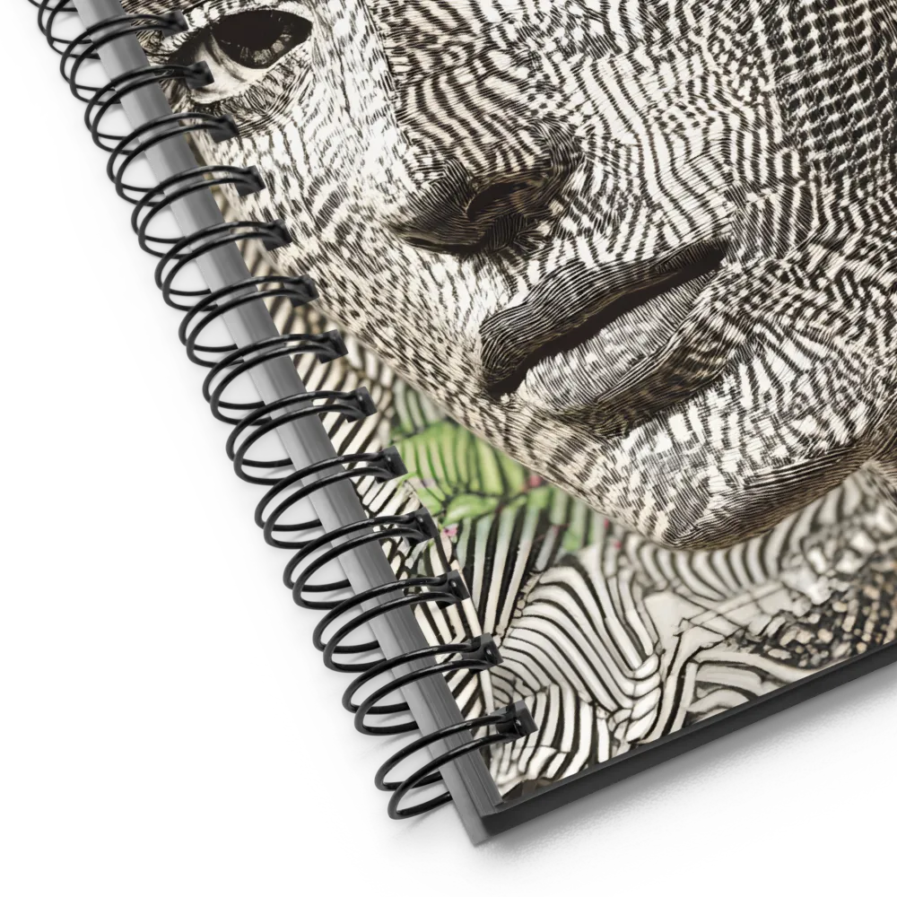 Intricate Patterns of the Human Face | Spiral Notebook