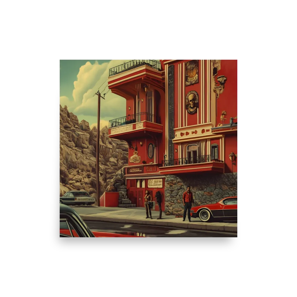 Retro Urban Dreamscape | Poster | 18″×18″