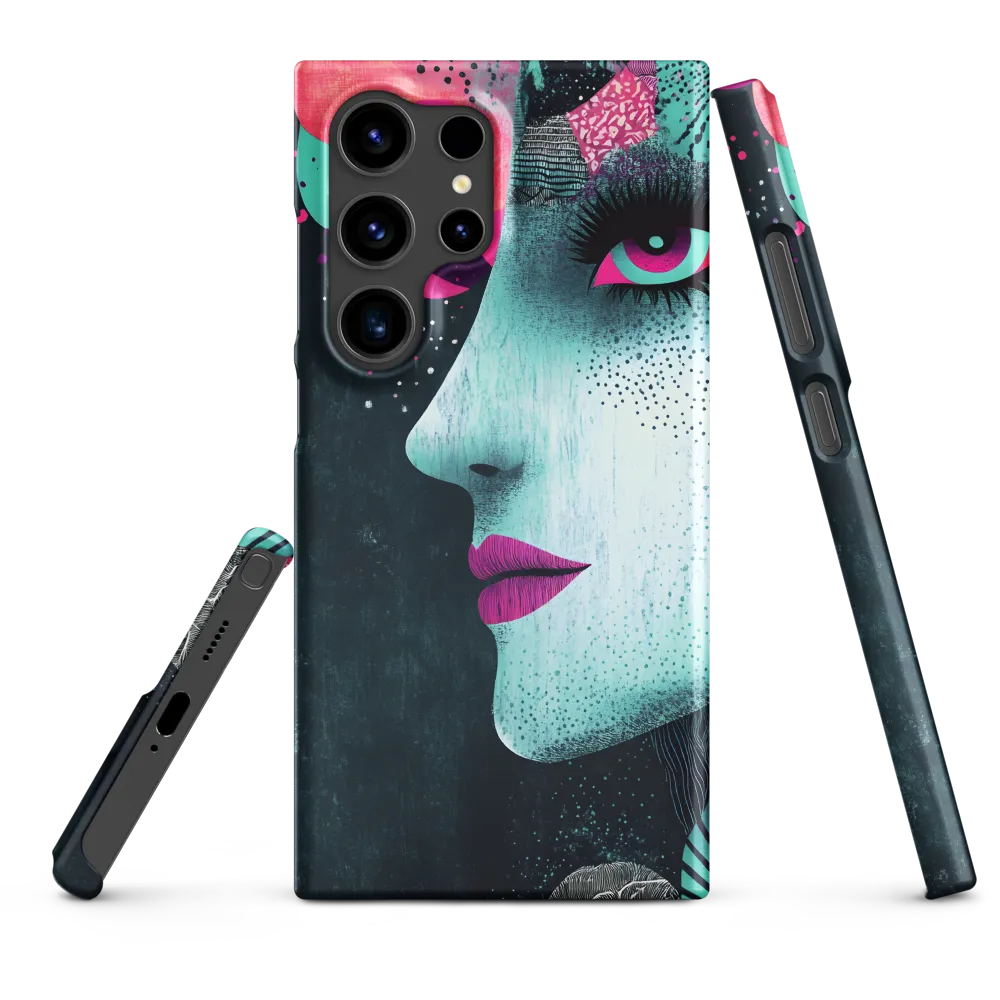 Mystical Beauty in Blue and Pink | Phone Case |  S24 Ultra | Snap Case | Matte