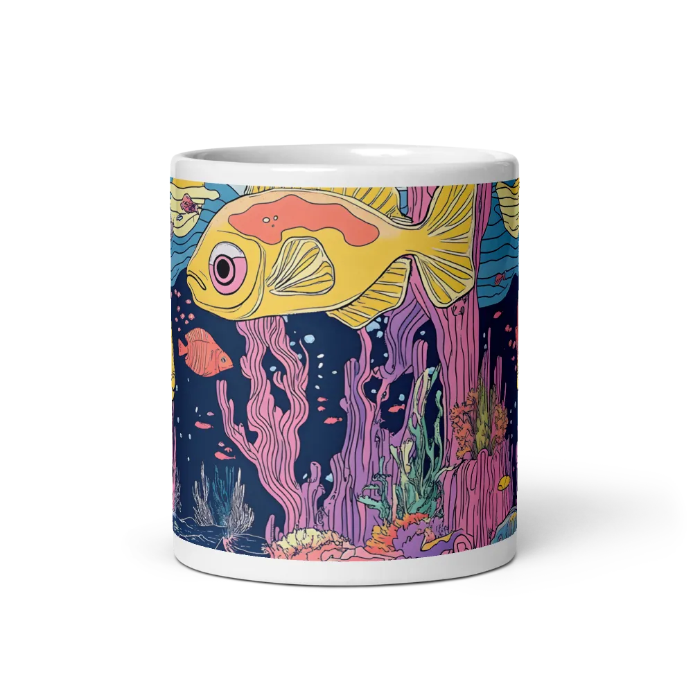 Underwater Dreamscape: A Playful Encounter | Mugs | Multiple Sizes & Colors