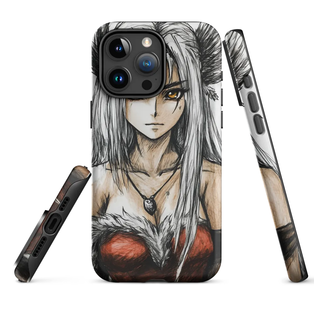 Mystical Guardian: A Confident Presence | Phone Case |  15 Pro Max | Tough Case | Matte