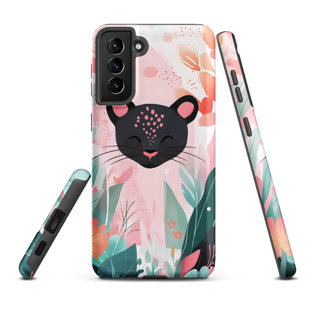 Whimsical Panther in Bloom