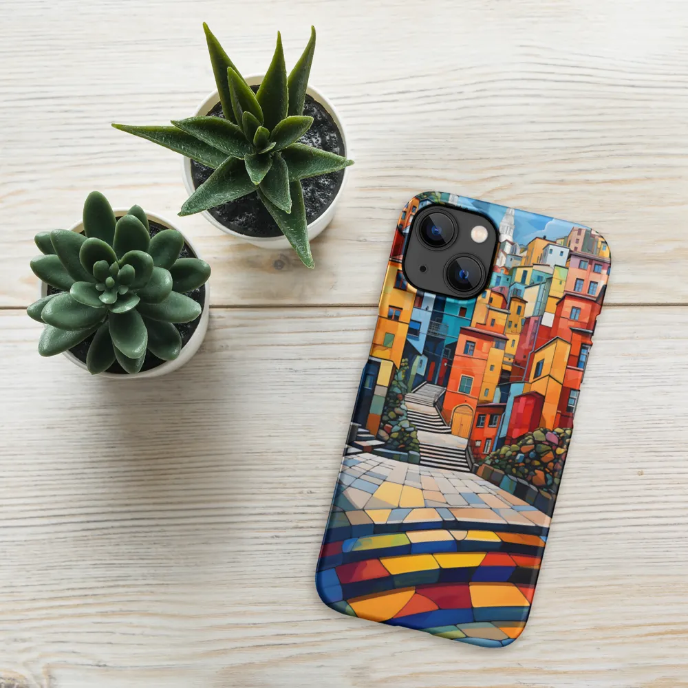 Vibrant Village: A Cubist Journey