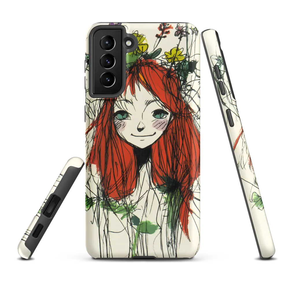 Whimsical Floral Portrait