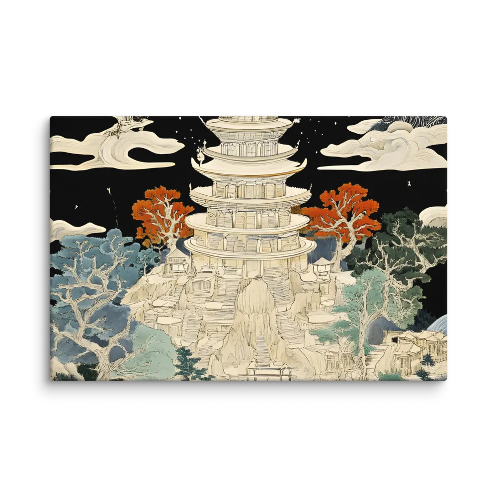 Whispers of the Pagoda | Canvas | 20″×30″