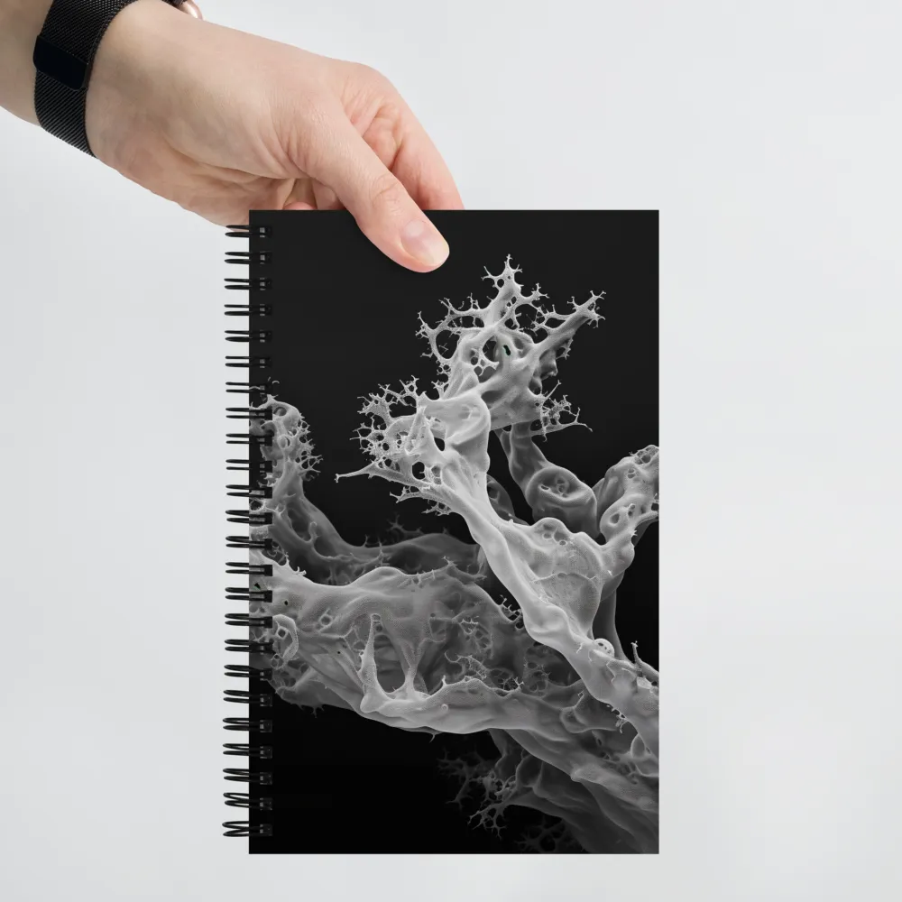 Ethereal Fractals: An Abstract Exploration | Spiral Notebook