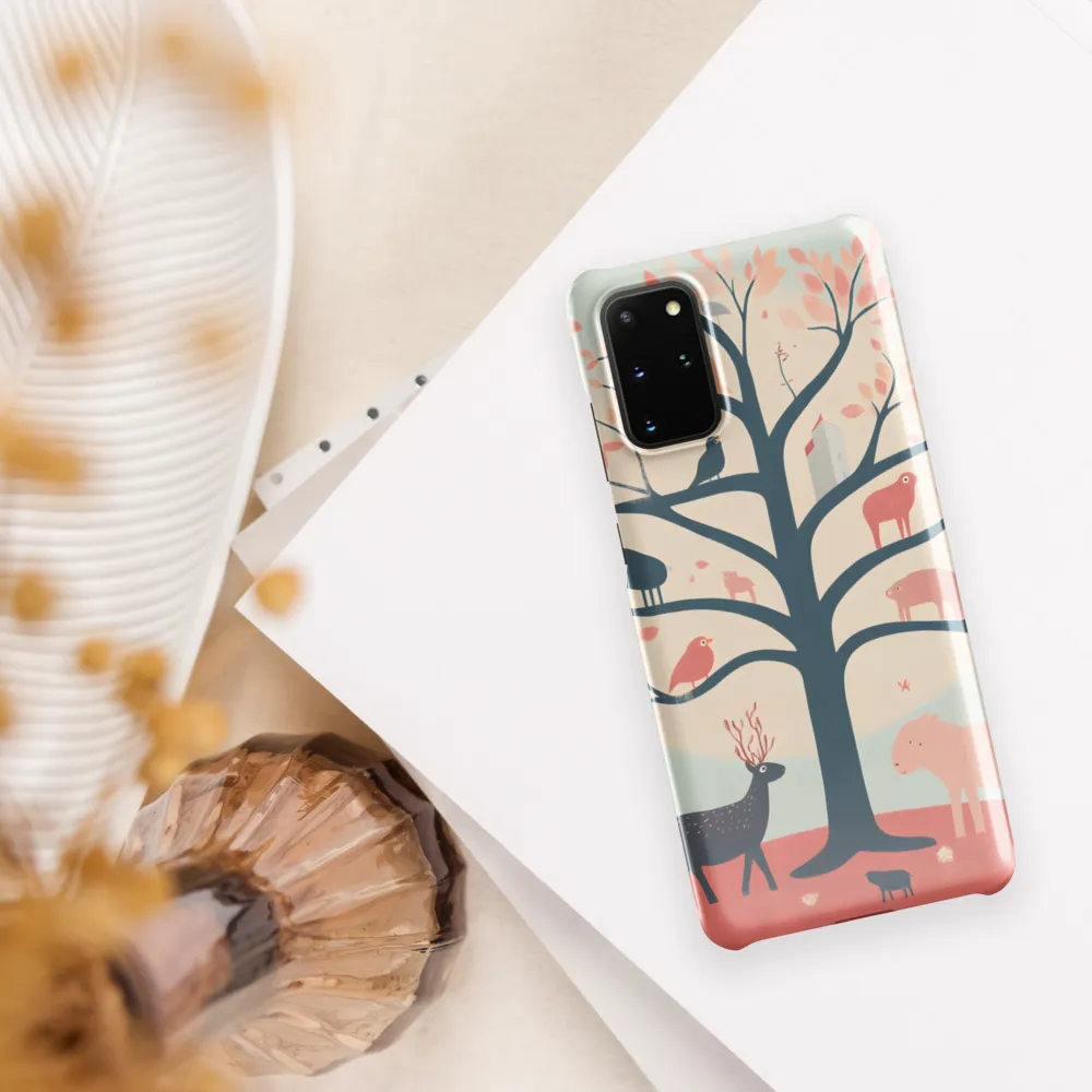 Whimsical Tree with Playful Creatures