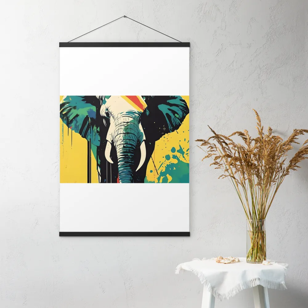 Elegance of the Wild: A Colorful Harmony | Poster With Black Wood Hanger | 24″×36″