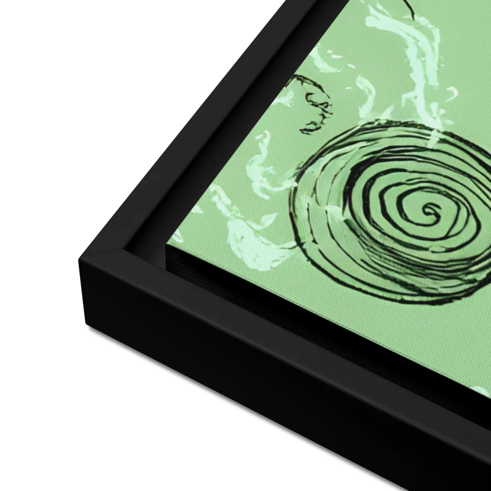 The Enigmatic Wizard | Canvas with Black Frame | 24″×36″