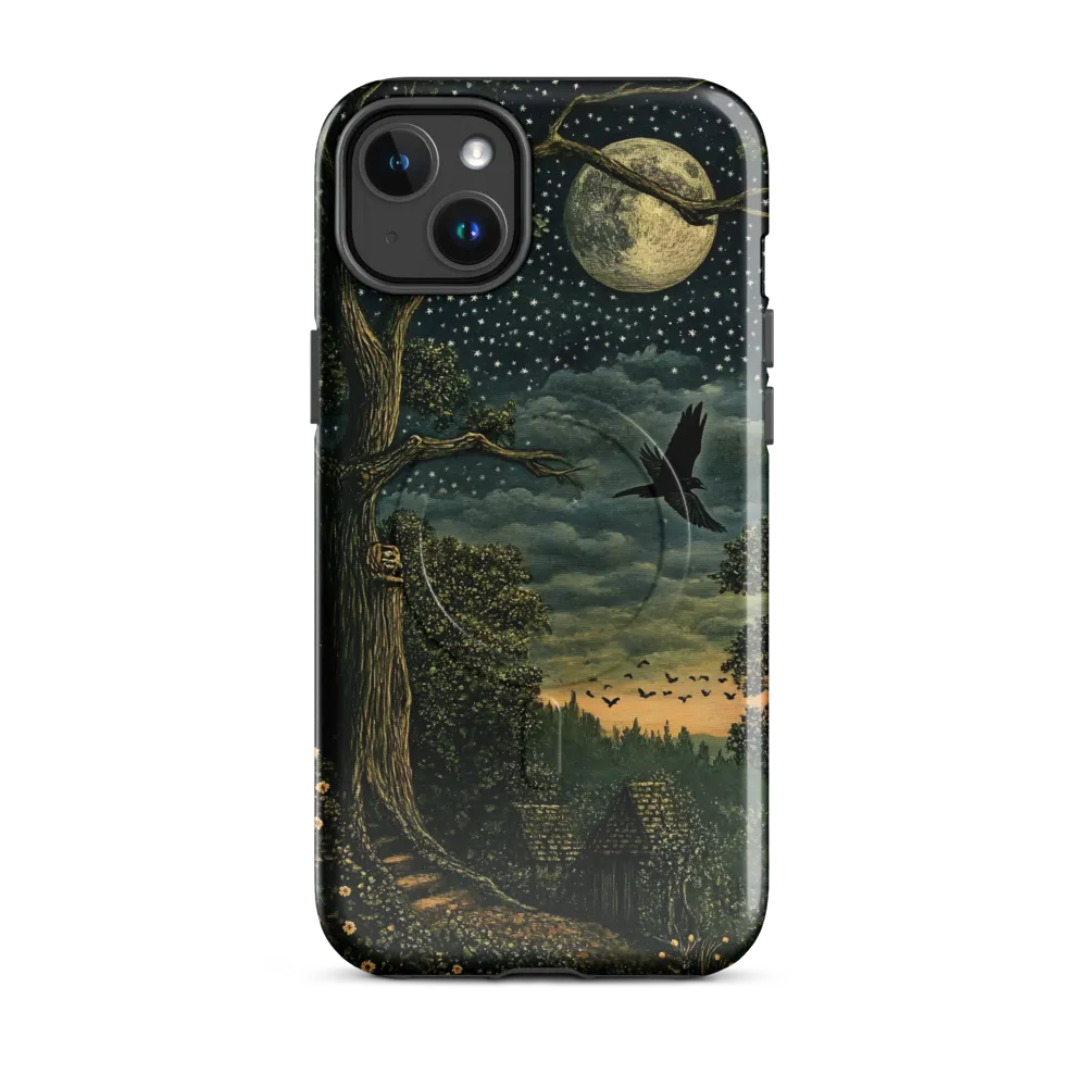 Mystical Nightscape Under the Full Moon | Phone Case |  14 Plus | MagSafe® Tough Case | Glossy
