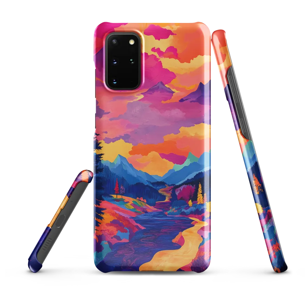 Radiant Serenity: A Surreal Landscape | Phone Case |  S20 Plus | Snap Case | Glossy