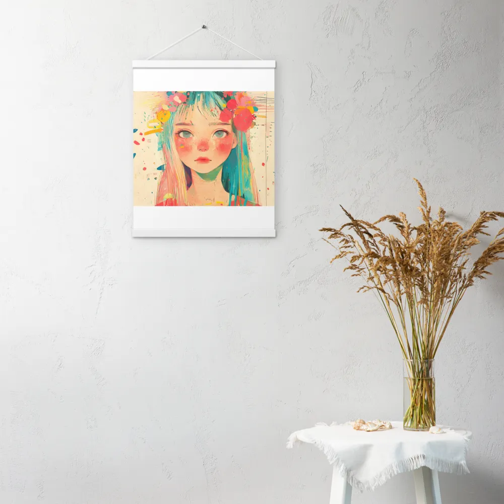 Whimsical Blossom | Poster With White Wood Hanger | 16″×20″