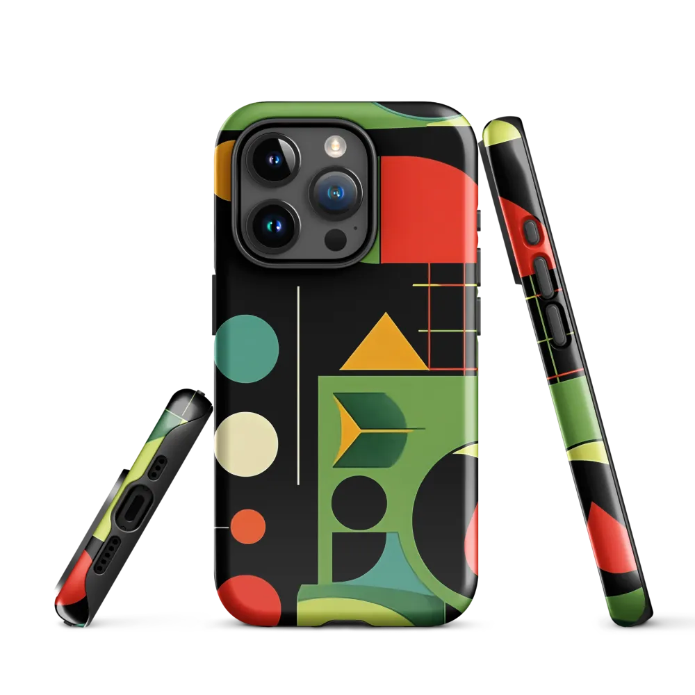Geometric Harmony | Phone Case |  15 Pro | Tough Case | Glossy