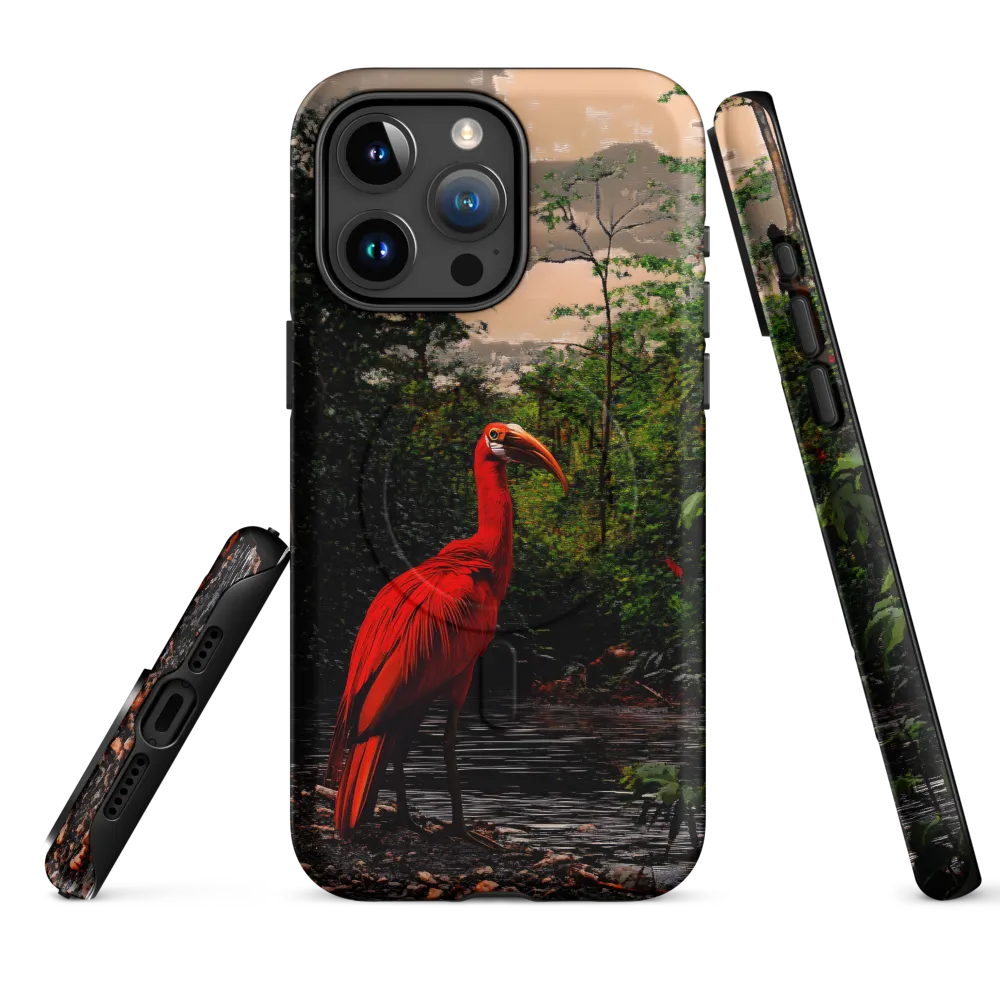 Enigmatic Elegance: The Scarlet Observer