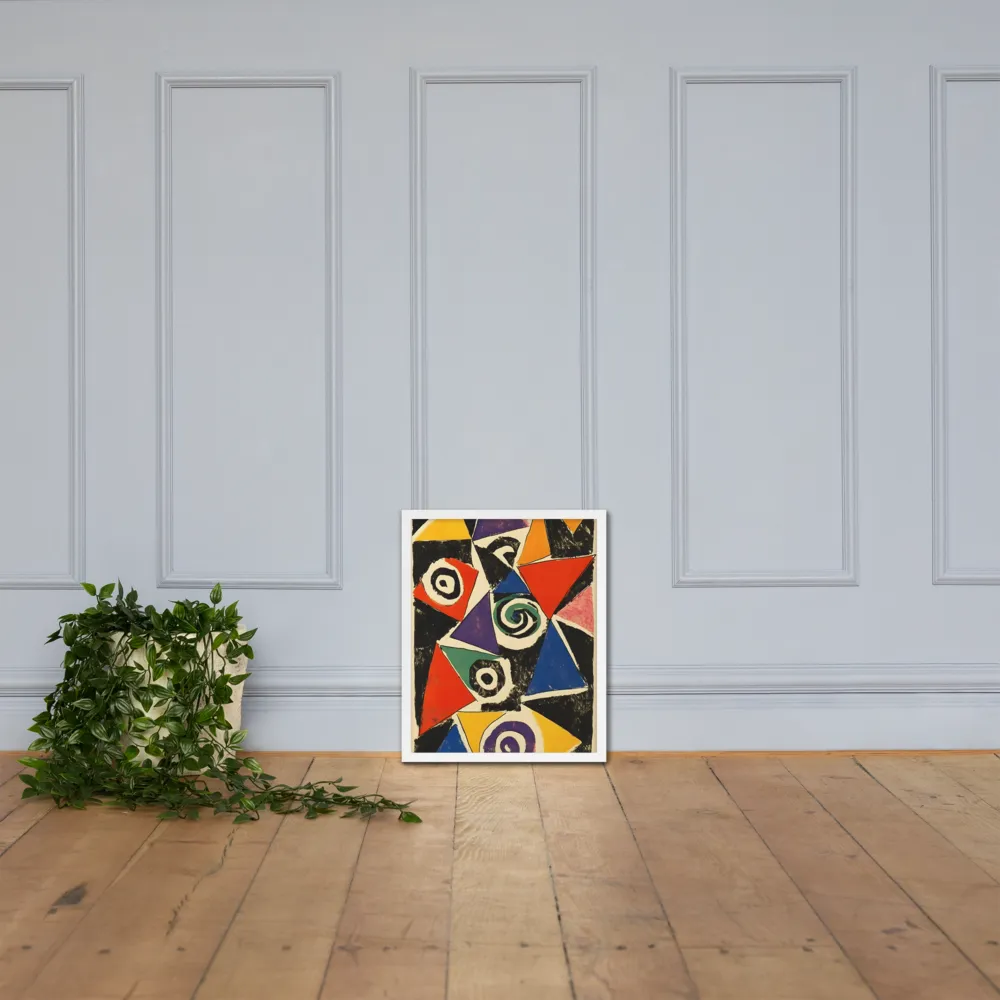Dynamic Geometric Abstraction | Poster with White Frame | 16″×20″