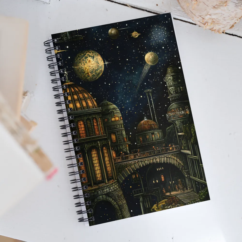 Celestial City: A Journey Through the Cosmos | Spiral Notebook