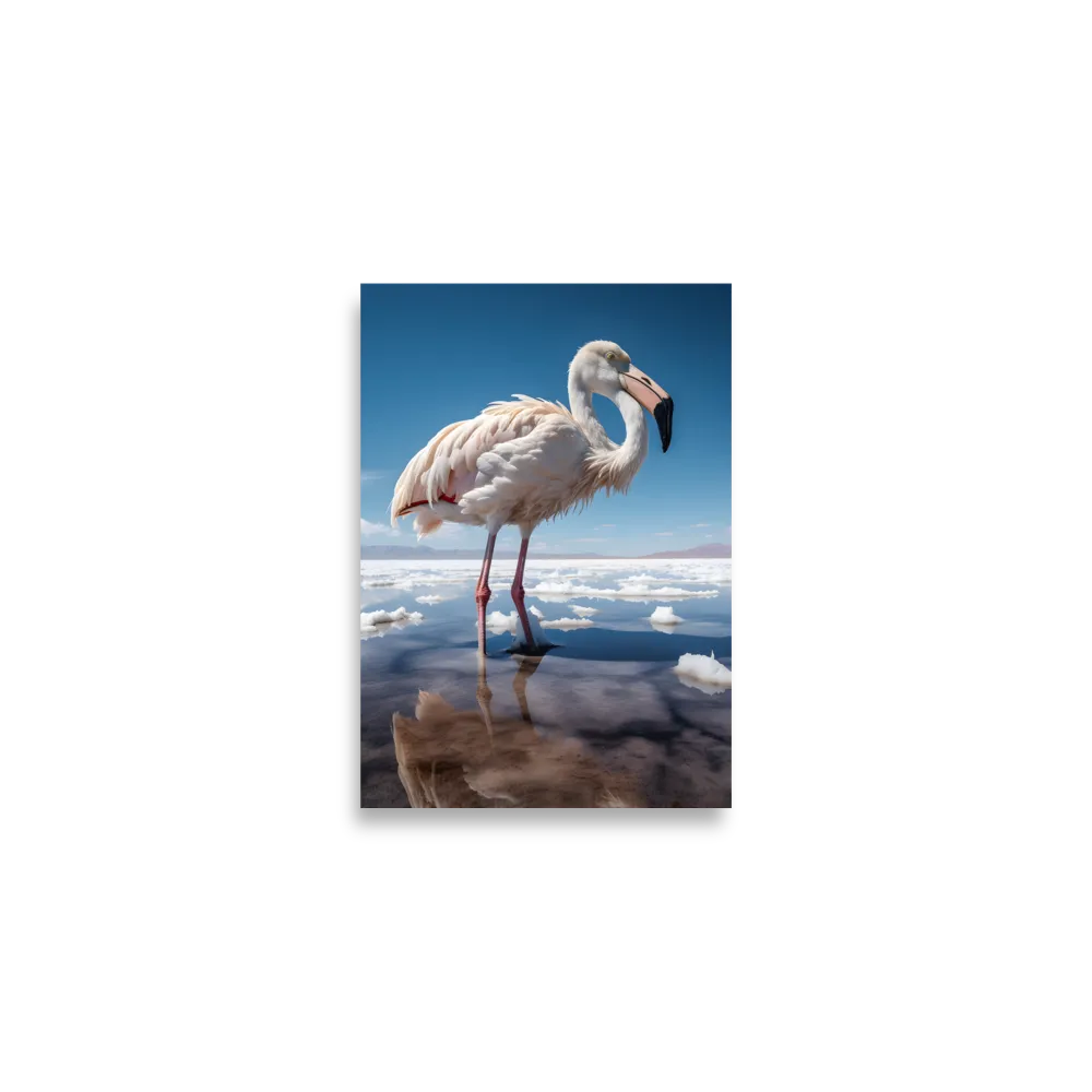 Graceful Solitude of a Flamingo | Poster | A2 (16.5″×23.3″)