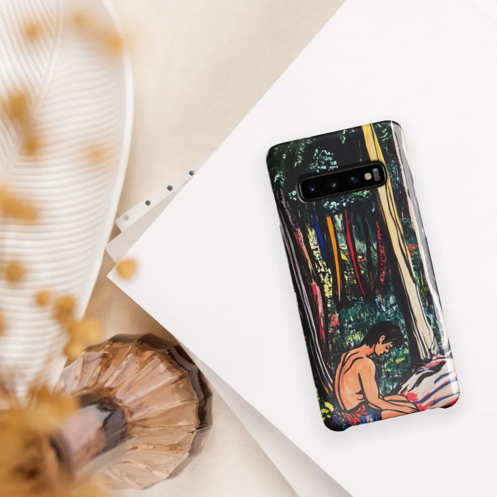 Contemplation in Nature | Phone Case |  S10 | Snap Case | Glossy