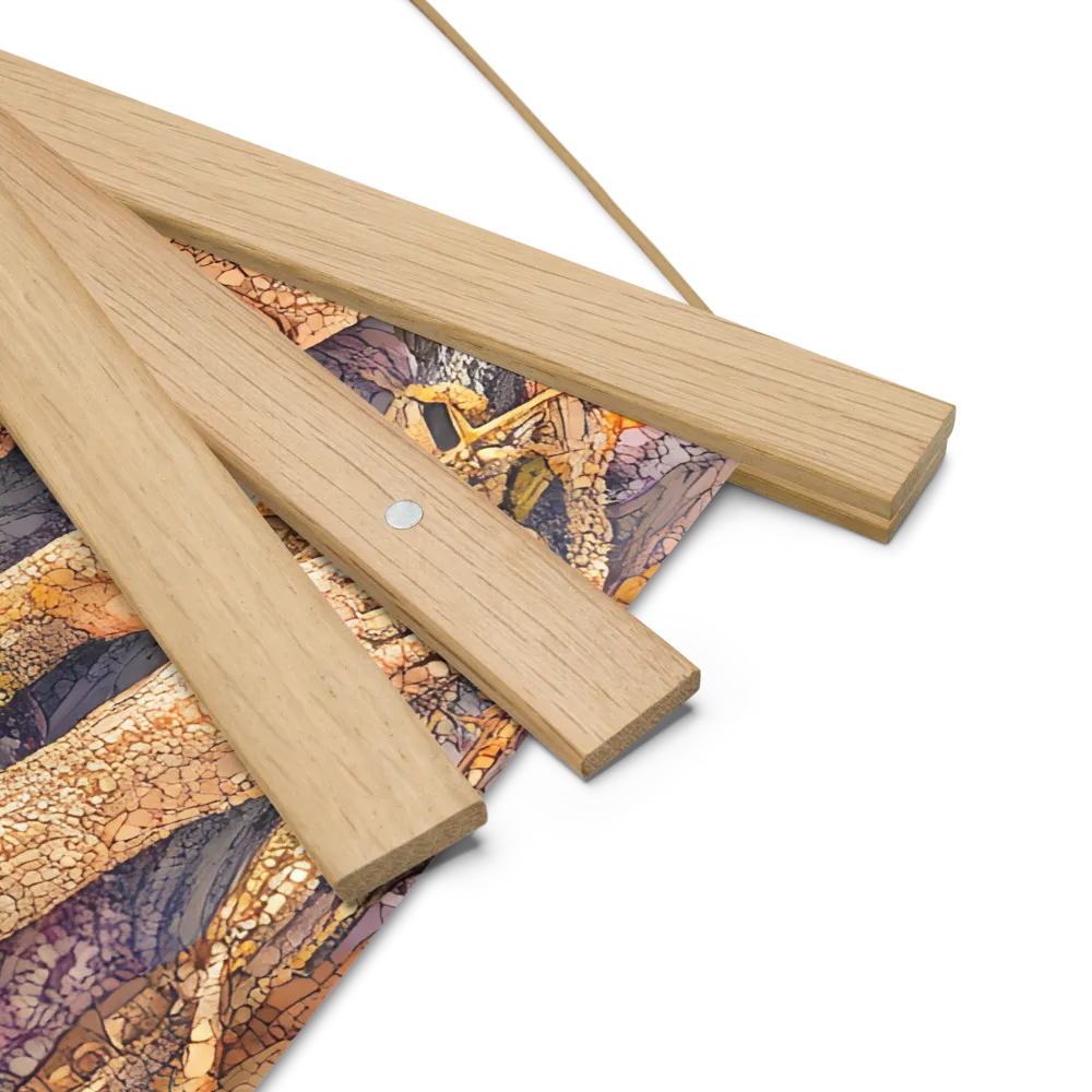 Whispers of the Frosted Meadow | Poster With Oak Wood Hanger | 14″×14″