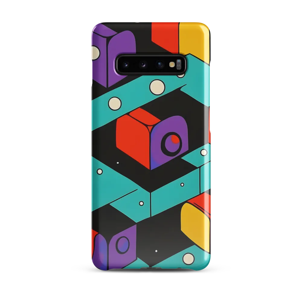 Vibrant Geometric Harmony | Phone Case |  S10 Plus | Snap Case | Glossy