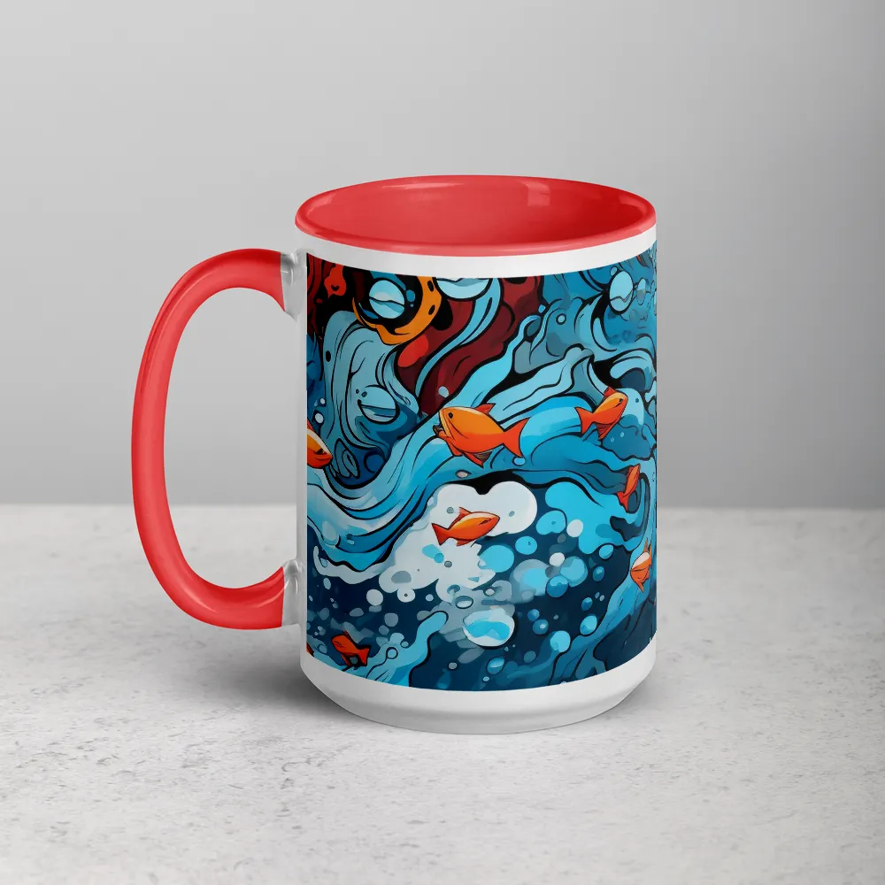 Fluid Harmony: Ocean and Flames
