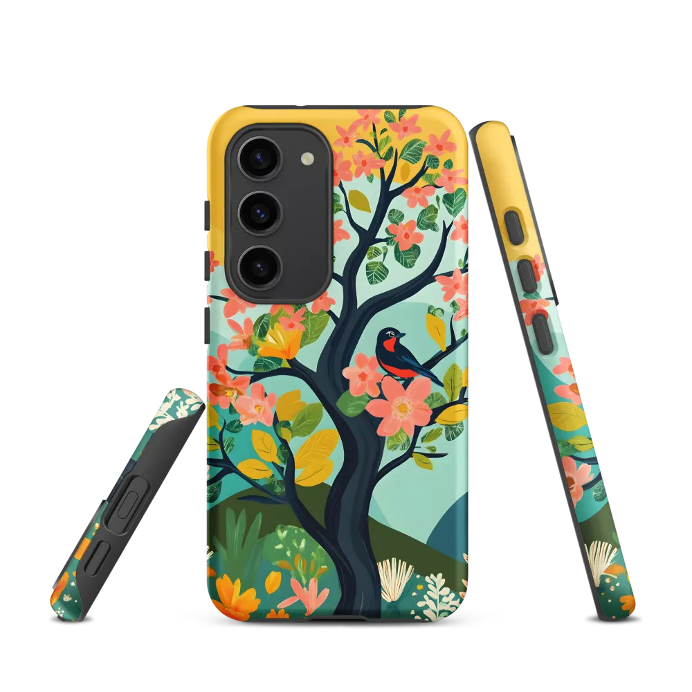 Spring Blossoms: A Serene Encounter | Phone Case |  S23 | Tough Case | Matte