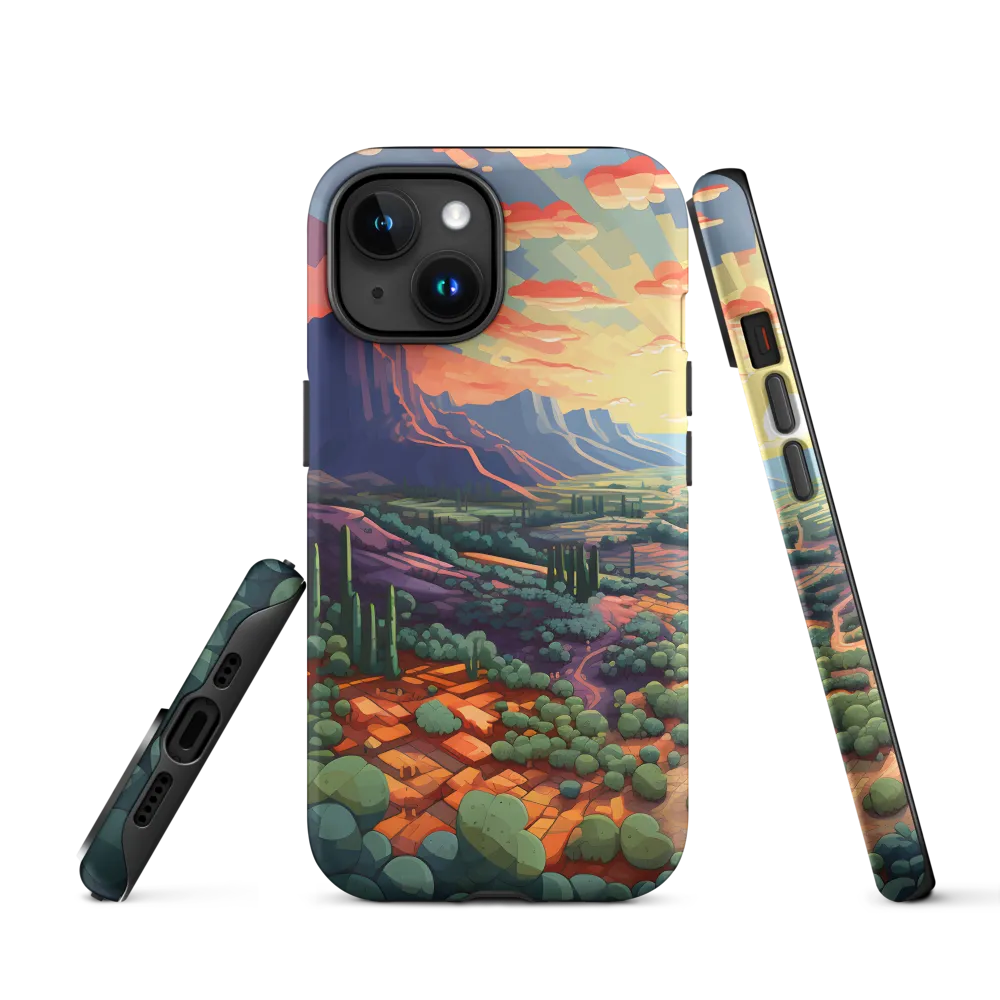 Desert Serenity at Dusk | Phone Case |  15 | Tough Case | Matte