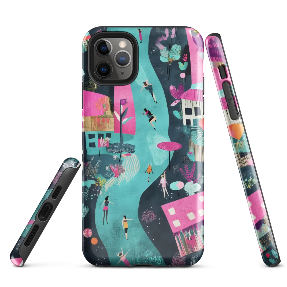 Whimsical Journey Through a Vibrant Landscape | Phone Case |  11 Pro Max | Tough Case | Glossy